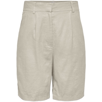 Îmbracaminte Femei Pantaloni scurti și Bermuda Only Caro HW Long Shorts - Silver Lining Bej
