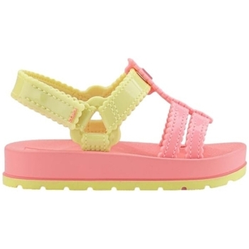 Pantofi Copii Sandale Zaxynina Conectada Baby - Neon Pink / Light Gree roz