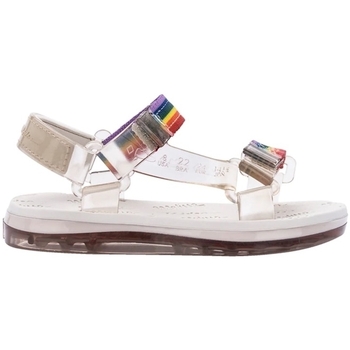 Pantofi Copii Sandale Melissa MINI  Papete+Rider - Beige/Beige/Rainbow Multicolor