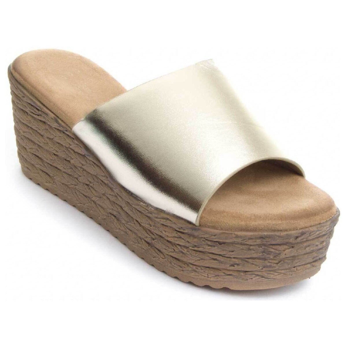 Pantofi Femei Sandale Bozoom 83252 Auriu