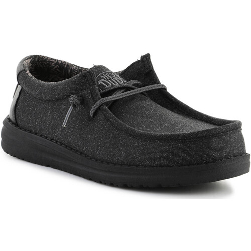 Pantofi Băieți Sandale HEYDUDE HEYDUDE WALLY YOUTH BASIC 40041-BLACK Gri