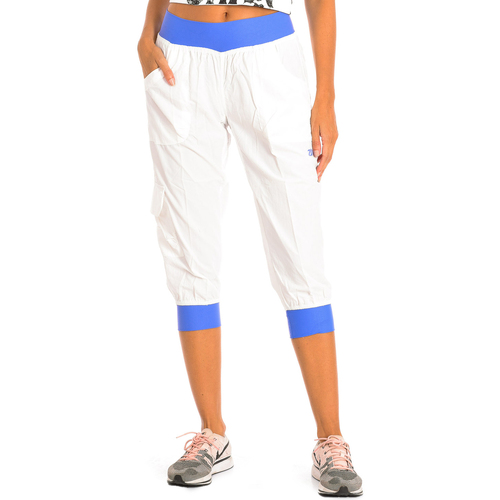 Îmbracaminte Femei Pantaloni trei sferturi Zumba Z1B00127-BLANCO Multicolor