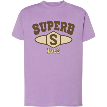 Îmbracaminte Bărbați Tricouri mânecă scurtă Superb 1982 SPRBCA-2201-LILAC violet