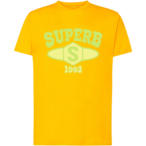 Îmbracaminte Bărbați Tricouri mânecă scurtă Superb 1982 SPRBCA-2201-YELLOW galben