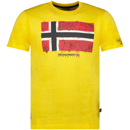 Îmbracaminte Bărbați Tricouri mânecă scurtă Geo Norway SW1239HGNO-LEMON galben