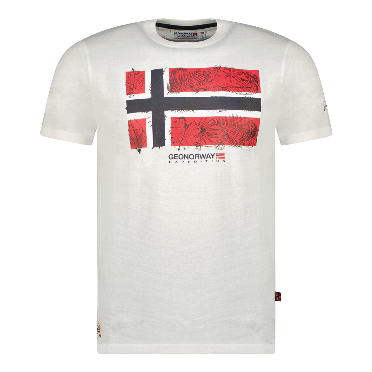 Îmbracaminte Bărbați Tricouri mânecă scurtă Geo Norway SW1239HGNO-WHITE Alb