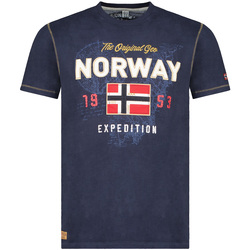Îmbracaminte Bărbați Tricouri mânecă scurtă Geo Norway SW1304HGNO-NAVY albastru