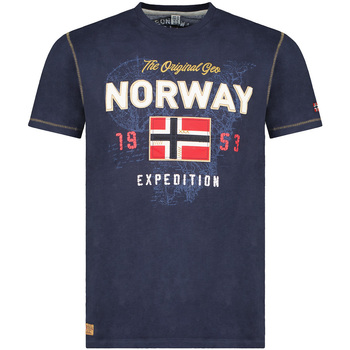 Îmbracaminte Bărbați Tricouri mânecă scurtă Geographical Norway SW1304HGNO-NAVY albastru