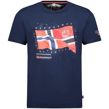 Îmbracaminte Bărbați Tricouri mânecă scurtă Geographical Norway SX1285HGNO-NAVY Albastru