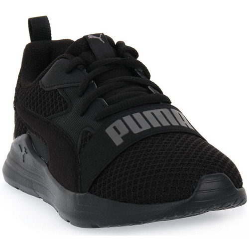 Pantofi Băieți Sneakers Puma 01 WIRED RUN PURE Negru