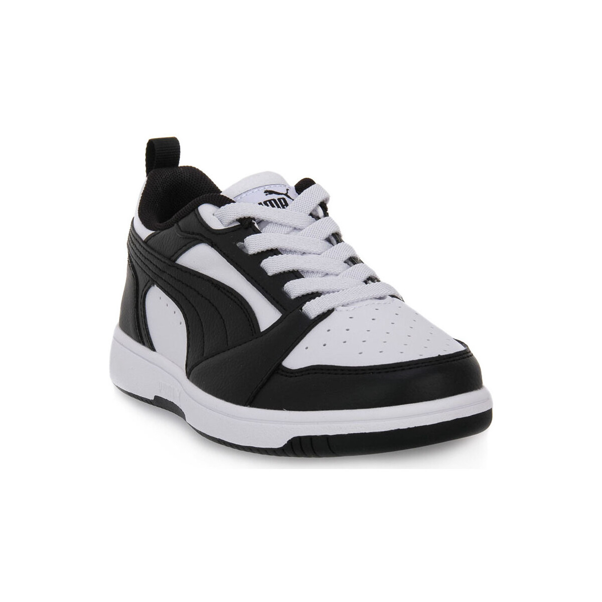 Pantofi Băieți Sneakers Puma 01 REBOUND V6 LOW Alb