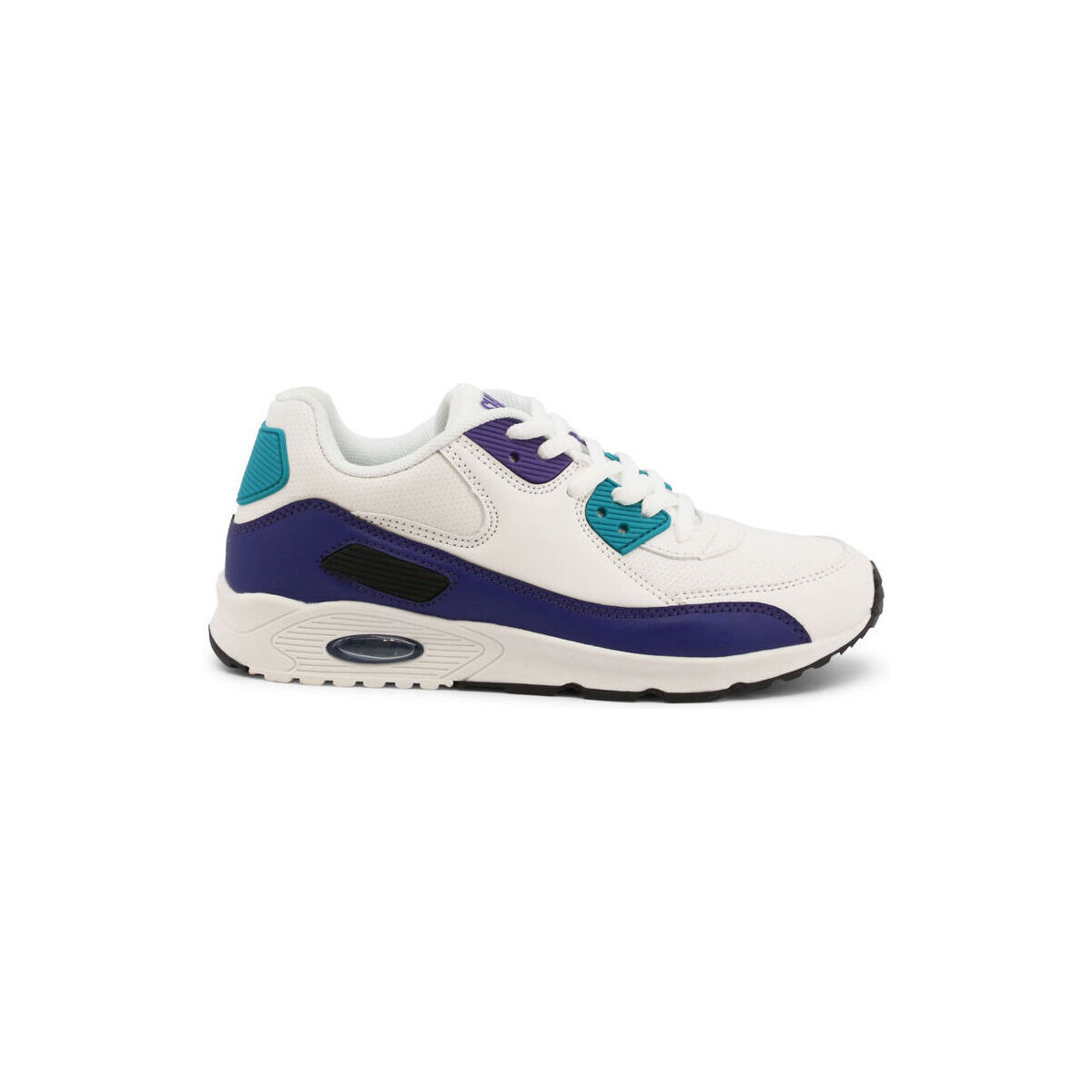Pantofi Bărbați Sneakers Shone 005-001 White/Purple Alb