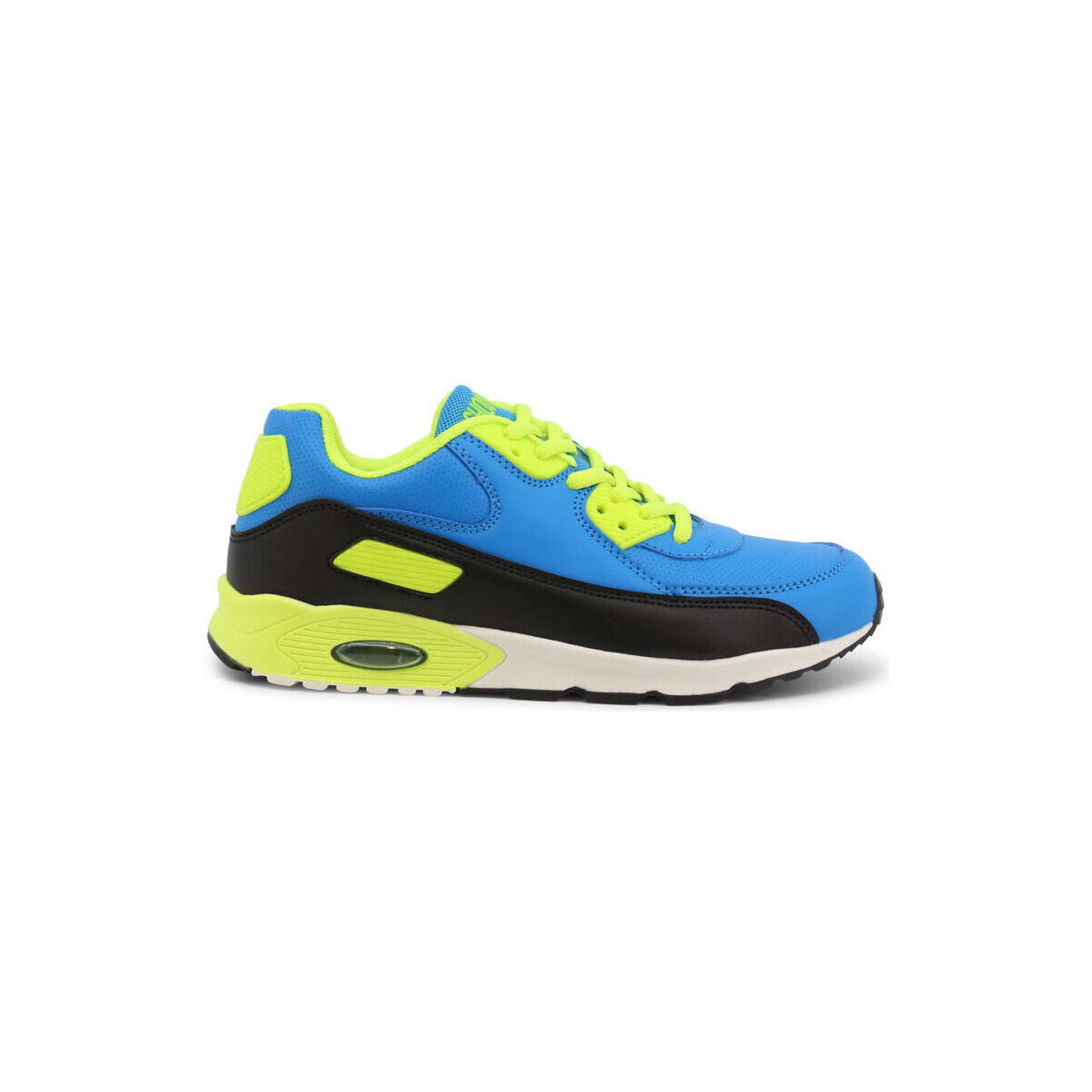 Pantofi Bărbați Sneakers Shone 005-001 Royal/Yellow albastru