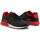 Pantofi Bărbați Sneakers Shone 005-001 Black/Red Negru