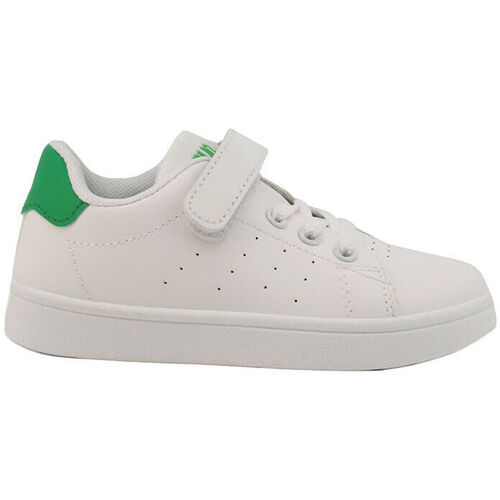 Pantofi Bărbați Sneakers Shone 001-002 White/Green Alb