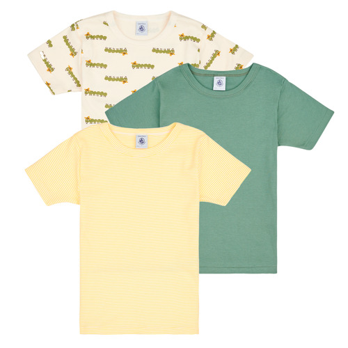 Îmbracaminte Băieți Tricouri mânecă scurtă Petit Bateau A0A8I X3 Galben / Verde / Multicolor