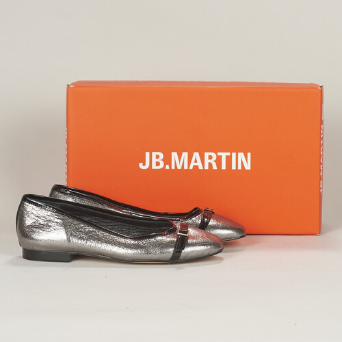 Pantofi Femei Balerin și Balerini cu curea JB Martin VELINA Metal / Argintiu