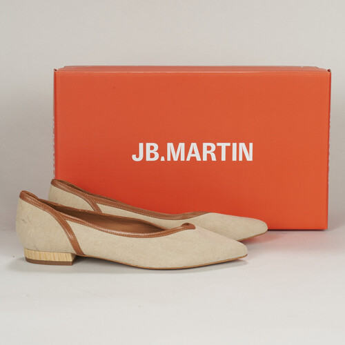 Pantofi Femei Balerin și Balerini cu curea JB Martin TORRENT Bej