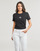 Îmbracaminte Femei Tricouri mânecă scurtă Calvin Klein Jeans MONOLOGO SLIM TEE Negru
