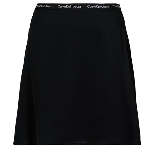 Îmbracaminte Femei Fuste Calvin Klein Jeans LOGO ELASTIC SKIRT Negru