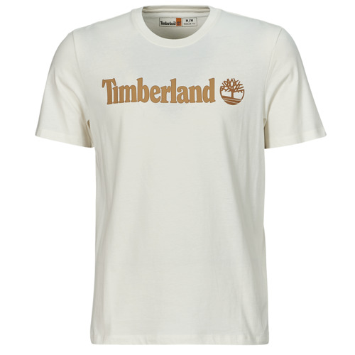 Îmbracaminte Bărbați Tricouri mânecă scurtă Timberland Linear Logo Short Sleeve Tee Alb