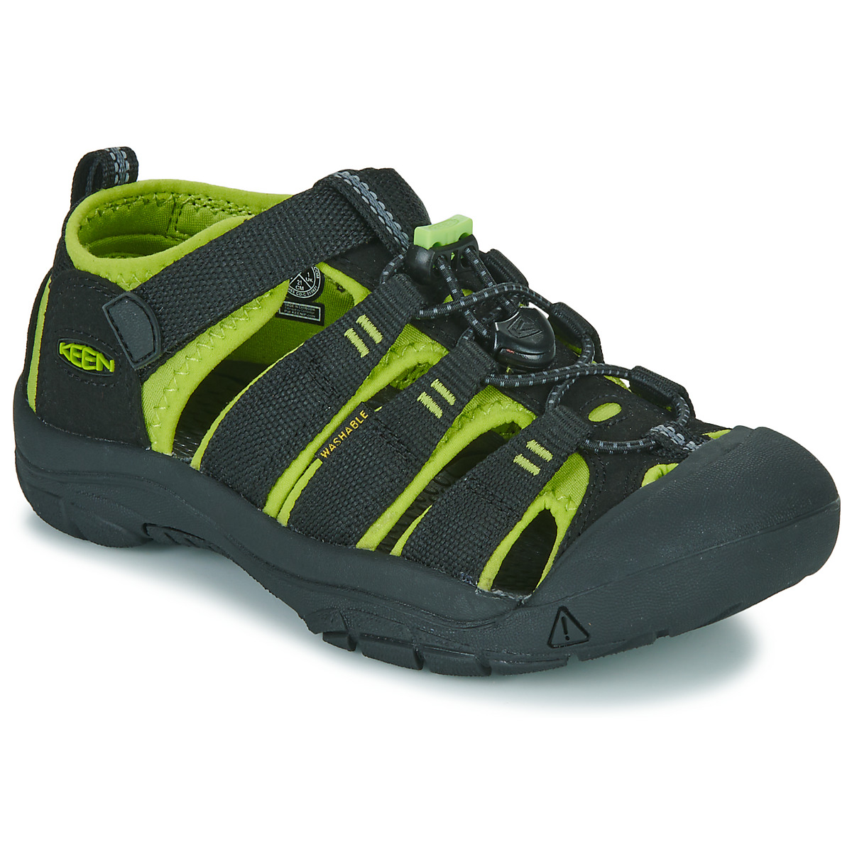 Pantofi Băieți Sandale Keen KIDS NEWPORT H2 Negru / Verde