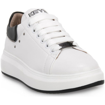 Pantofi Femei Sneakers Keys WHITE BLACK Alb