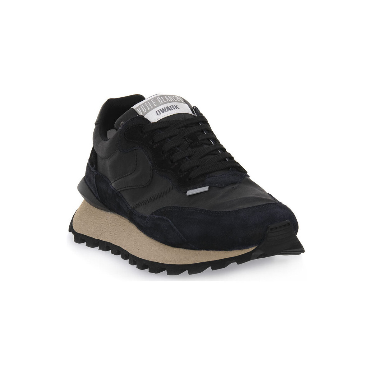 Pantofi Bărbați Sneakers Voile Blanche 1B67 QWARK HYPE BLUE BLACK Negru