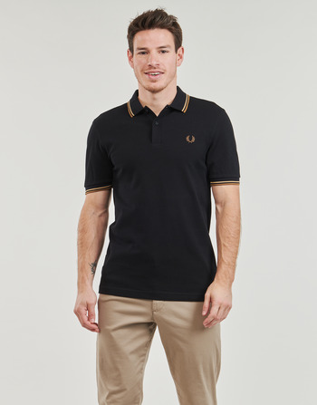 Fred Perry TWIN TIPPED FRED PERRY SHIRT Negru / Maro