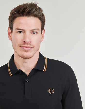Fred Perry TWIN TIPPED FRED PERRY SHIRT Negru / Maro