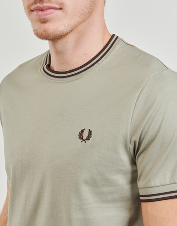 Fred Perry TWIN TIPPED T-SHIRT Gri