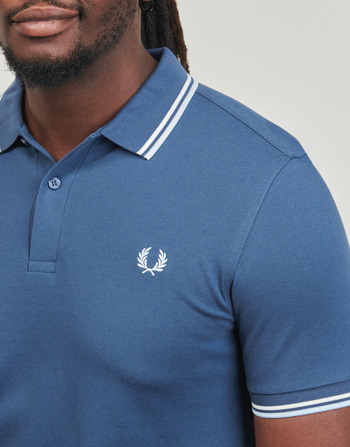 Fred Perry TWIN TIPPED FRED PERRY SHIRT Albastru / Alb