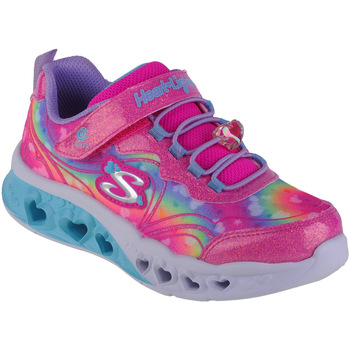 Pantofi Fete Pantofi sport Casual Skechers Flutter Heart Lights-Groovy Swirl roz