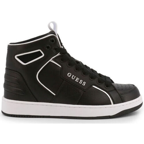 Pantofi Femei Sneakers Guess basqet fl7bsq lea12 black Negru