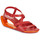 Pantofi Femei Sandale United nude MOBIUS SIA MID Roșu / Portocaliu