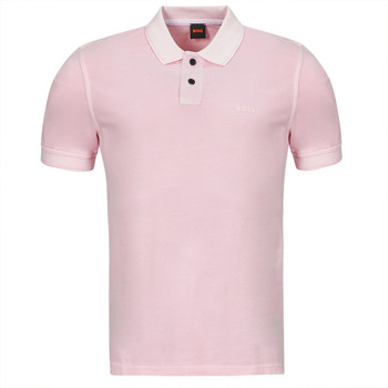 Îmbracaminte Bărbați Tricou Polo mânecă scurtă BOSS Prime Roz