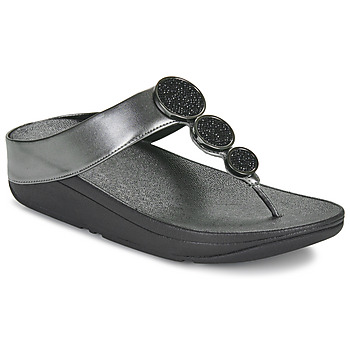 Pantofi Femei  Flip-Flops FitFlop Halo Bead-Circle Metallic Toe- Negru