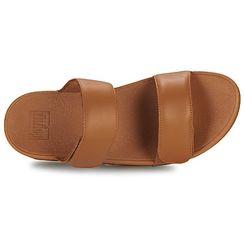 FitFlop Lulu Adjustable Leather Slides Maro / Camel