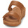 Pantofi Femei Sandale FitFlop Lulu Adjustable Leather Slides Maro / Camel