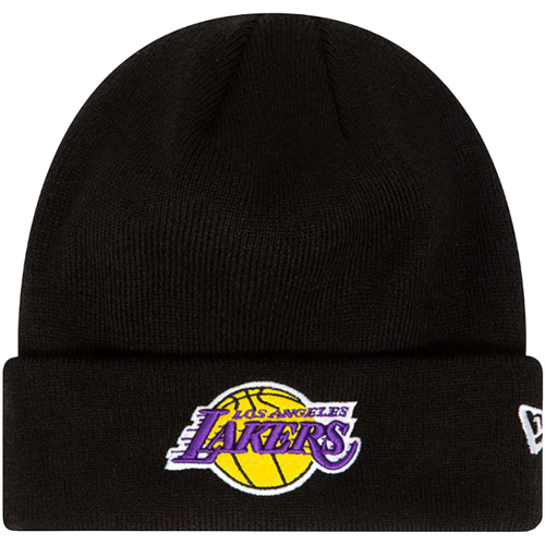 Accesorii textile Bărbați Căciuli New-Era Essential Cuff Beanie Los Angeles Lakers Hat Negru