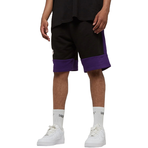 Îmbracaminte Bărbați Pantaloni trei sferturi New-Era NBA Colour Block Short Lakers Negru