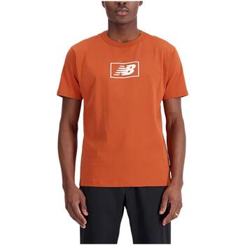 Îmbracaminte Bărbați Tricouri mânecă scurtă New Balance  portocaliu
