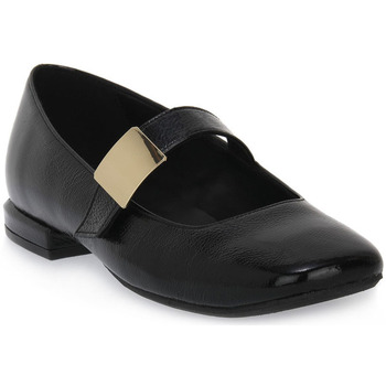 Pantofi Femei Balerin și Balerini cu curea S.piero BLACK HEEL SQUARED Negru