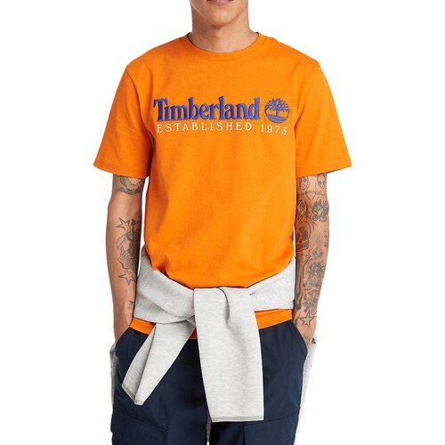 Îmbracaminte Bărbați Tricouri mânecă scurtă Timberland 221876 portocaliu