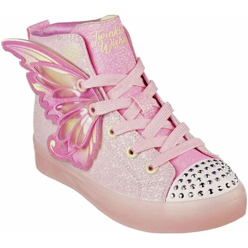 Pantofi Fete Pantofi sport stil gheata Skechers Twi-lites 2 twinkle wishes roz