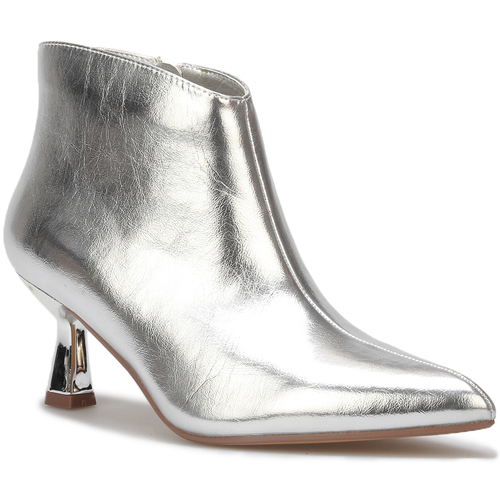 Pantofi Femei Botine La Modeuse 67852_P157851 Argintiu