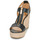 Pantofi Femei Sandale MICHAEL Michael Kors BERKLEY MID WEDGE Negru