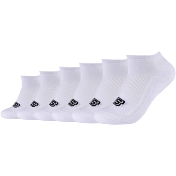 Accesorii Sosete Skechers 2PPK Basic Cushioned Sneaker Socks Alb