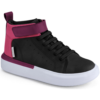 Pantofi Fete Ghete Bibi Shoes Ghete Fete Bibi Glam Black/Pink Negru