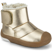 Pantofi Fete Ghete Bibi Shoes Ghete Fete Bibi Prewalker Gold 2.0 cu Blanita Auriu